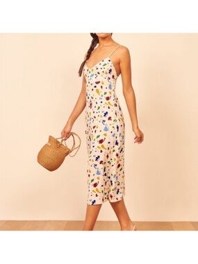vale linen dress S E L V A \ N E G R A vale dress - coral linen